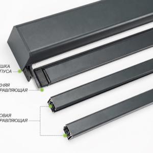 g16 Устройство уличного экрана VividStorm DuraPlus: крышка корпуса и направляющие