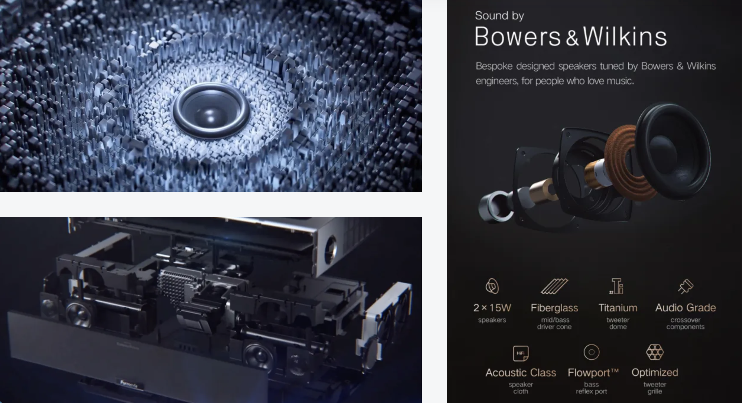 Акустика Bowers & Wilkins в Formovie Theater: слайд производителя